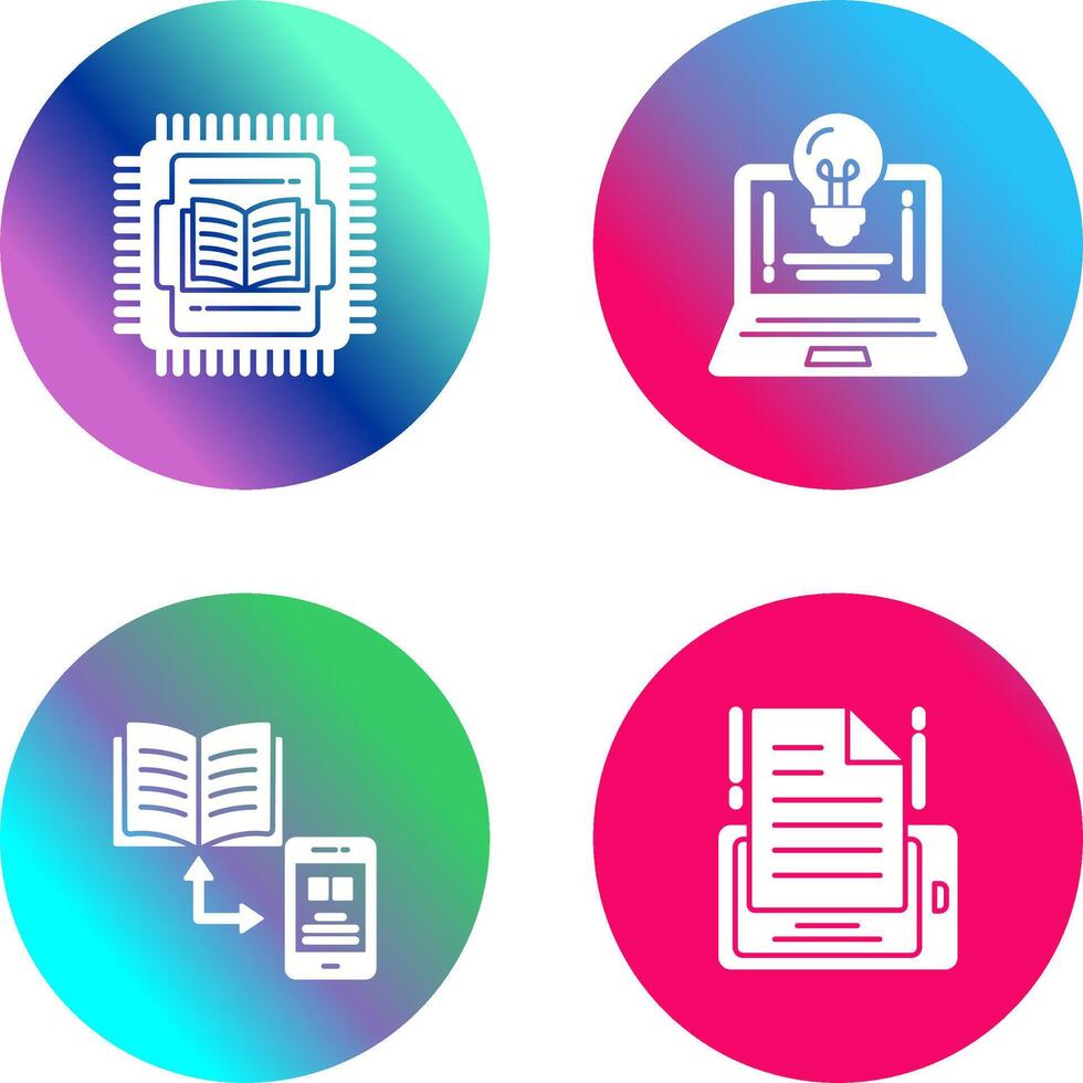 Cpu and Lamp Icon vector