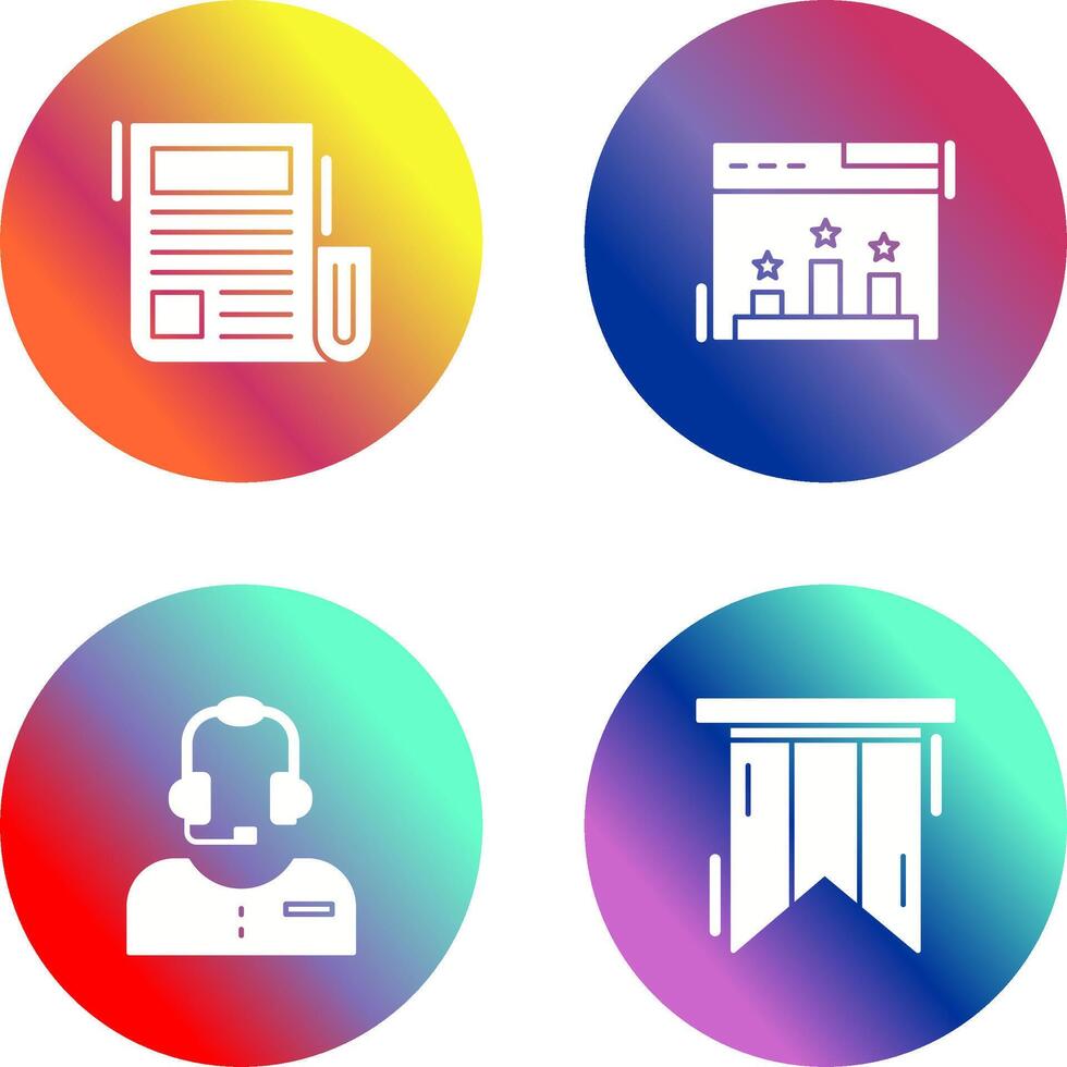 News and Ranking Icon vector
