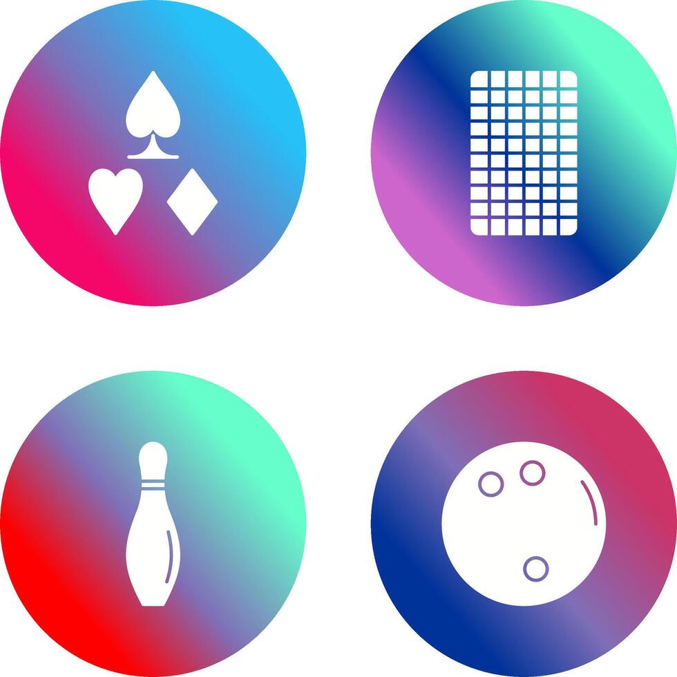 card suits and card backward Icon vector