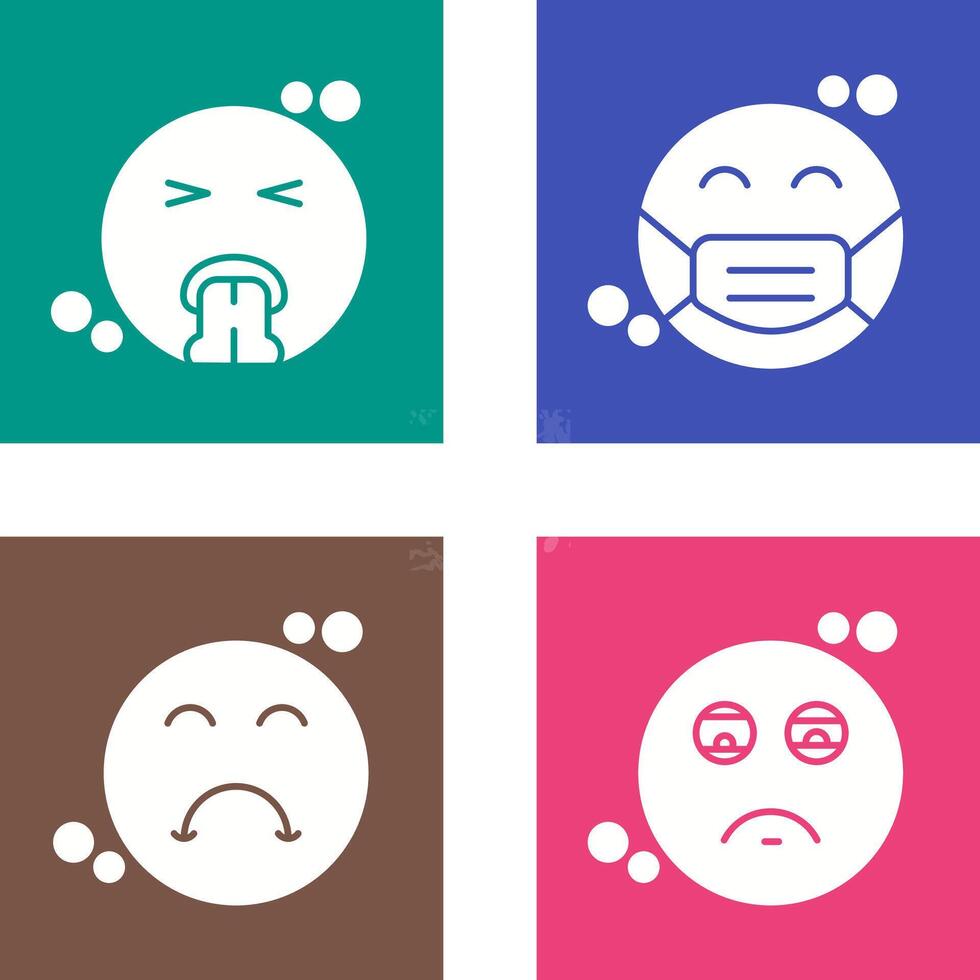 Vomit and Mask Icon vector