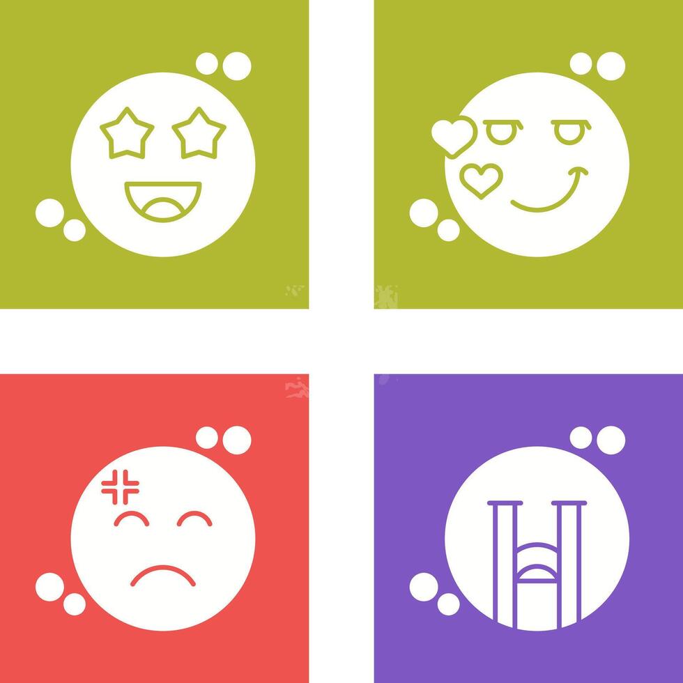 Starstruck and Flirty Icon vector