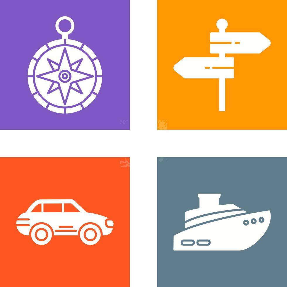 Compass and Direction Icon vector