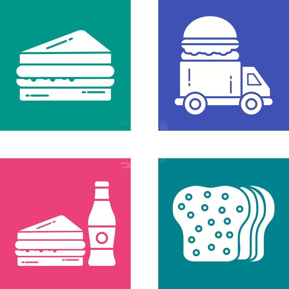 Sandwich and Fast Food Icon vector