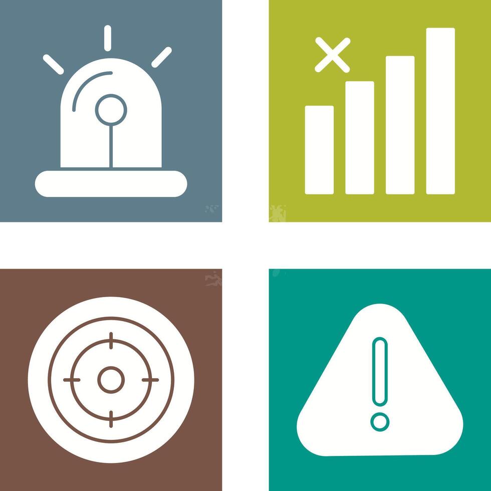Sire and Block Icon vector