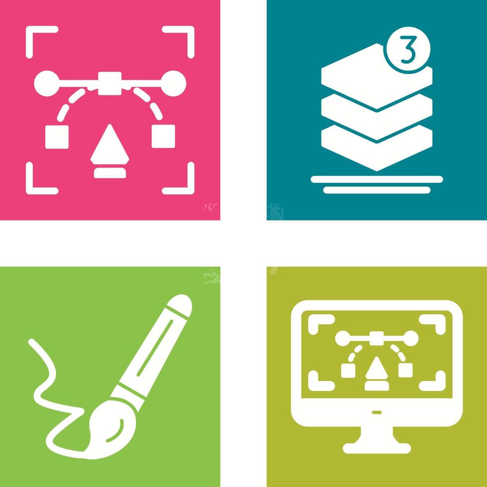 and layer Icon vector