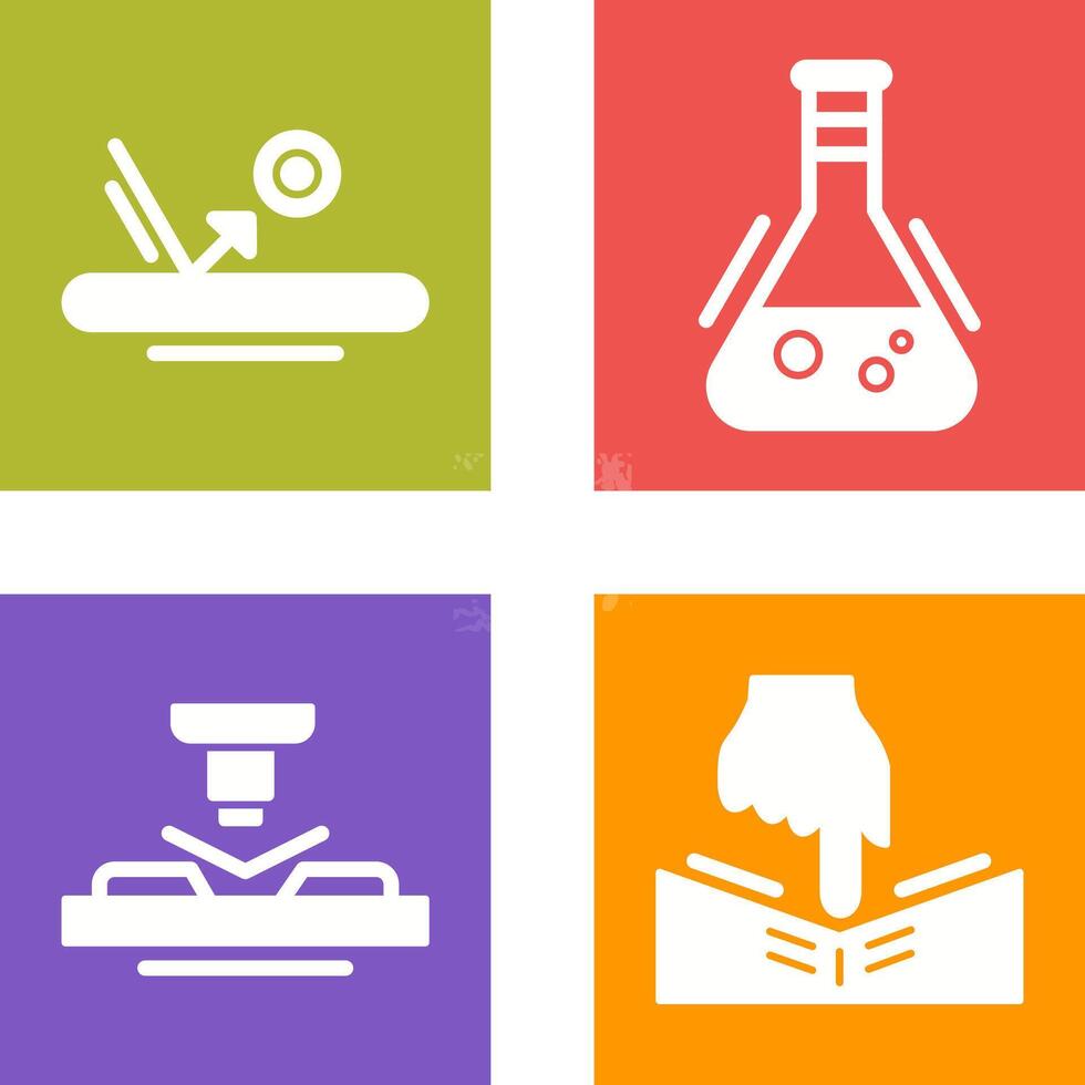 Bounce and Flask Icon vector