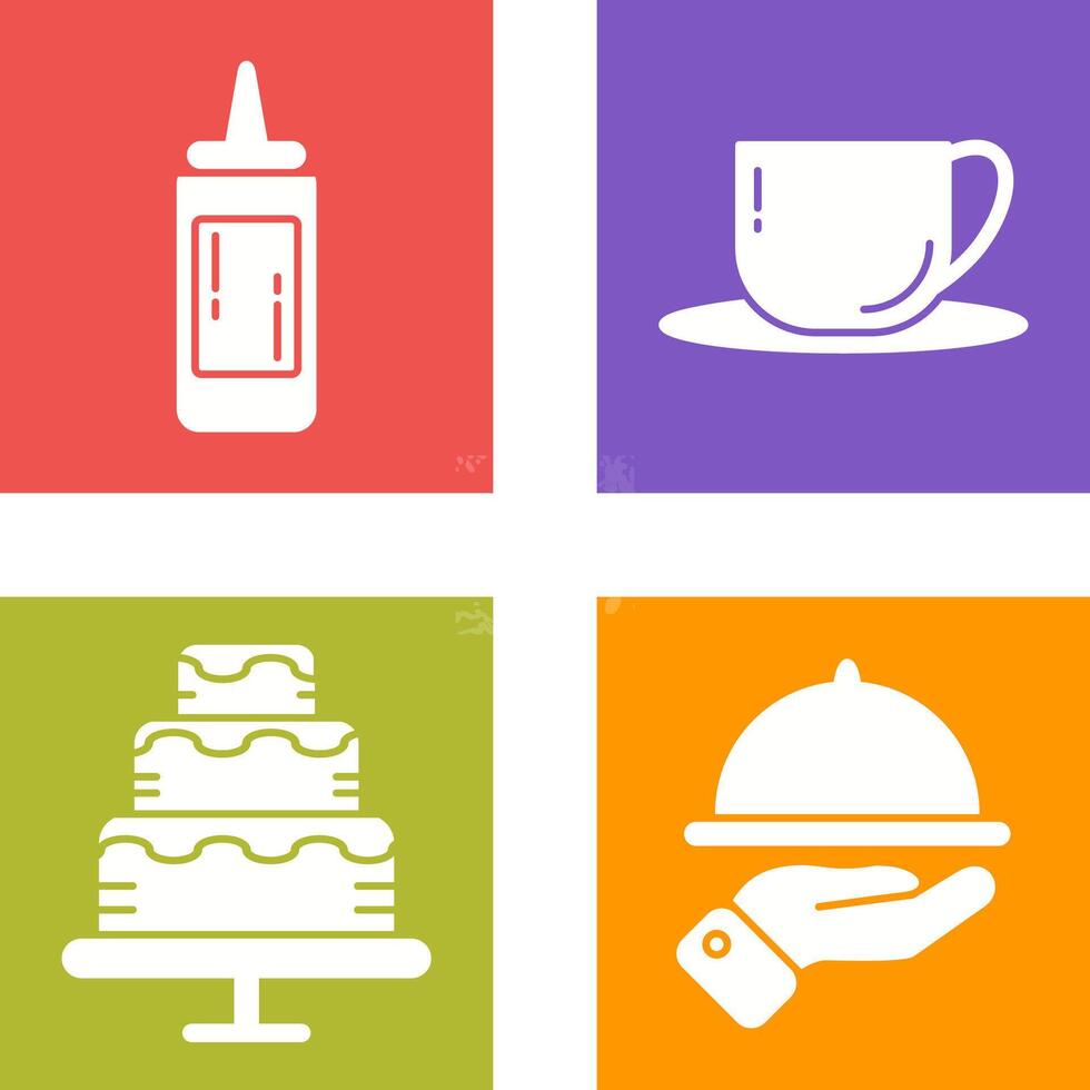 Sauce and Tea Icon vector