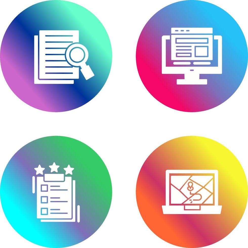 Details Looking and Adaptive Icon vector