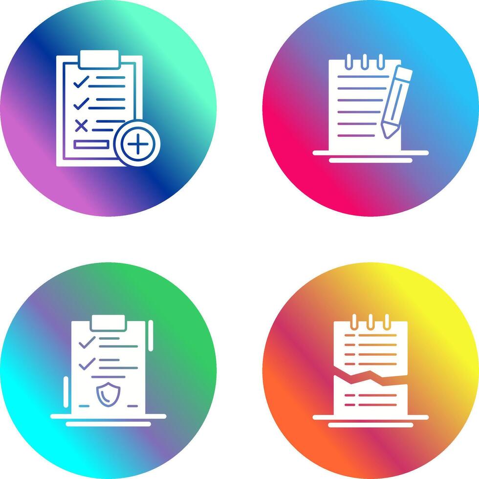 Medical Examination List and Check Up List Icon vector