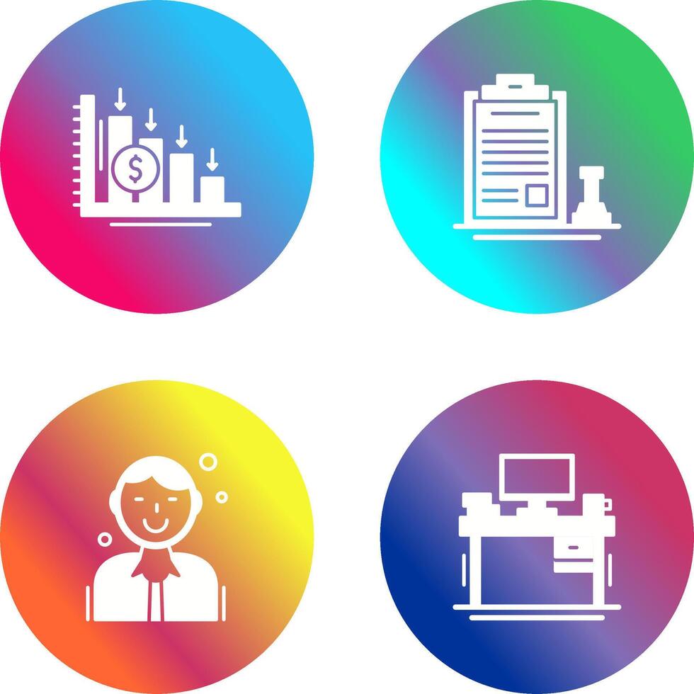 Loss and Stamp Icon vector