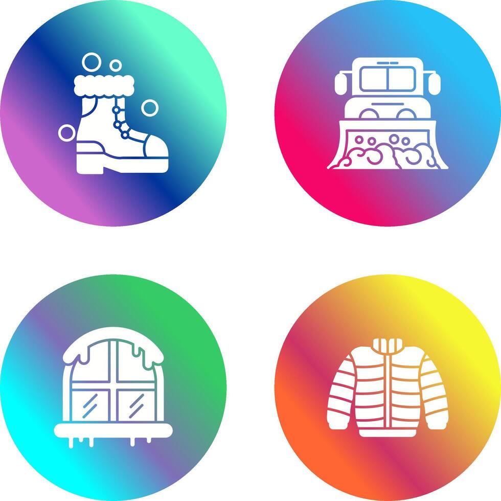 raquetas de nieve y camión icono vector