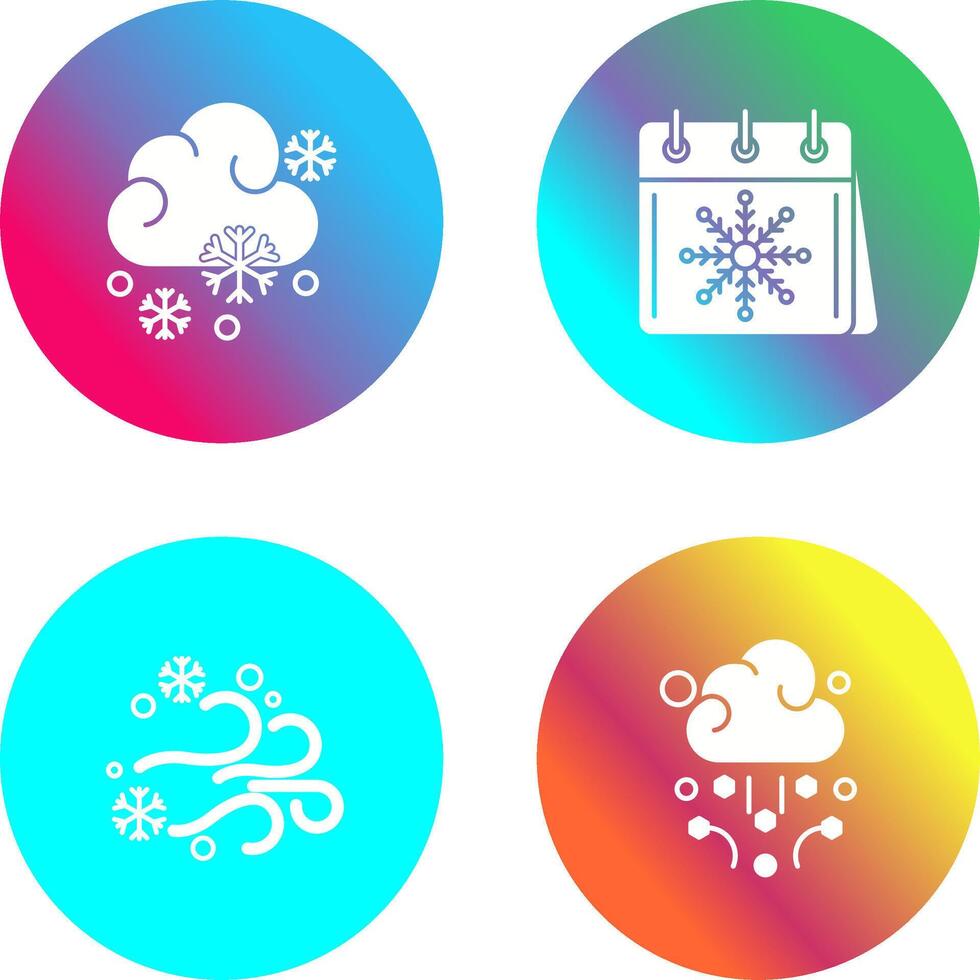 Snowy and Calender Icon vector