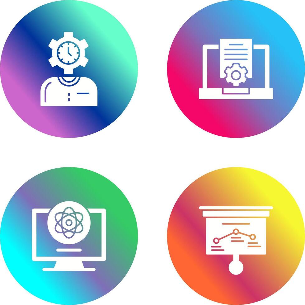 Time and Research Icon vector