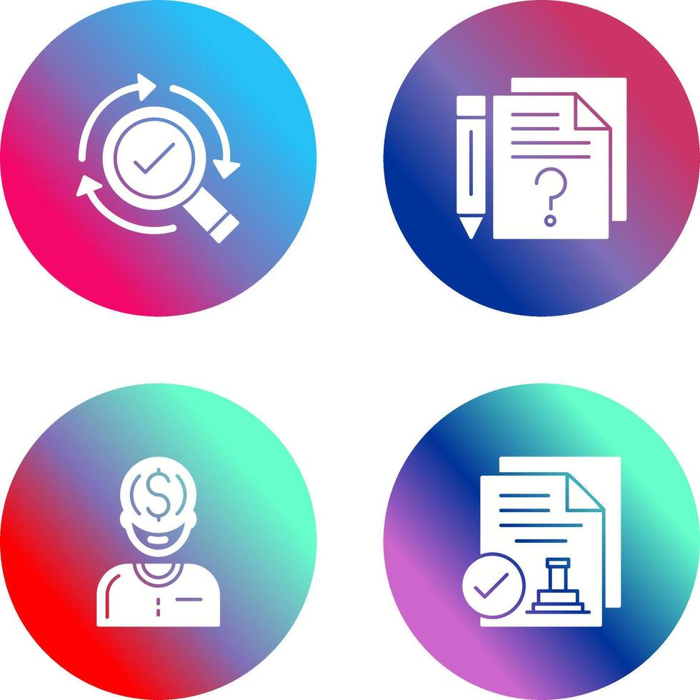 Research and Question Icon vector
