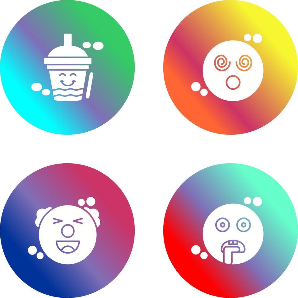 Drink and Dizzy Icon vector