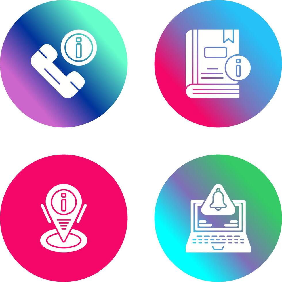 phone call and book Icon vector