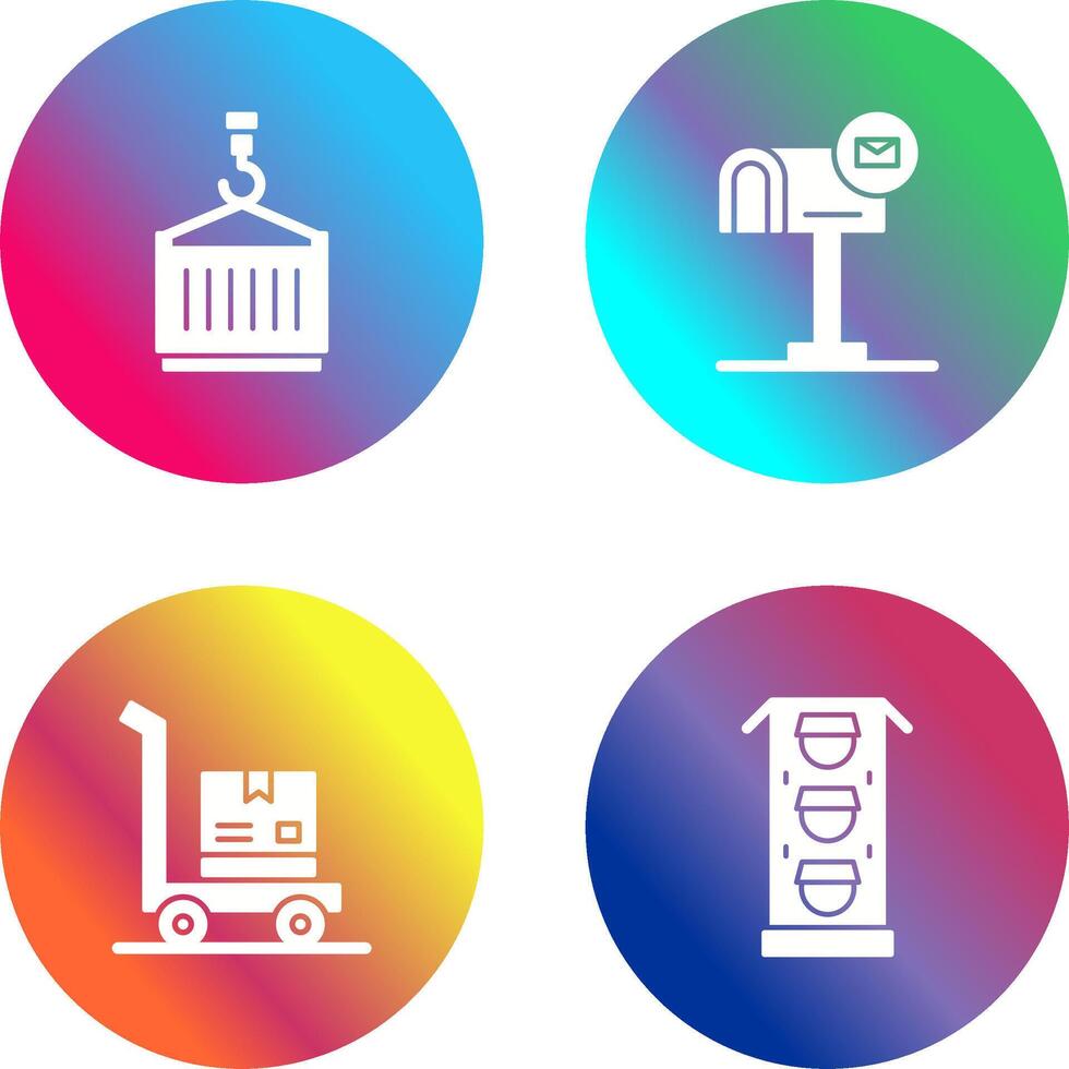 crane and mail box Icon vector
