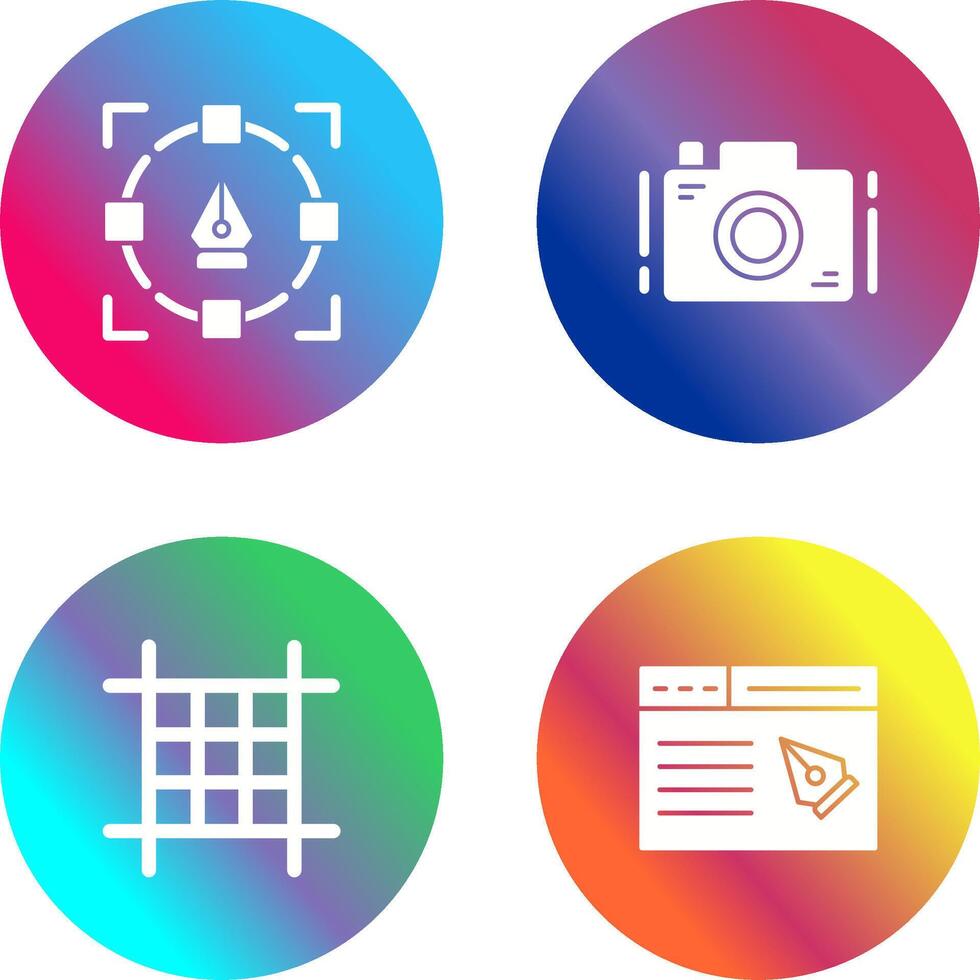 Camera and Icon vector
