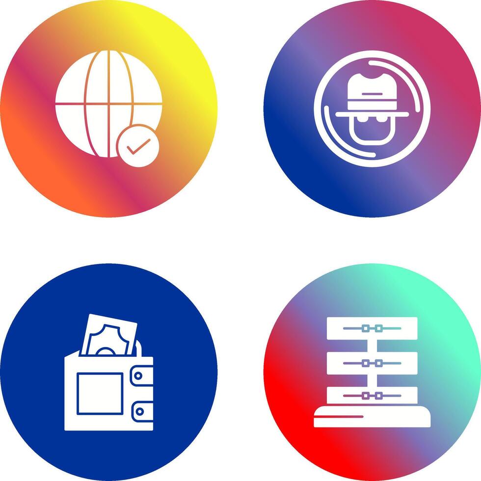 Internet and Spy Icon vector