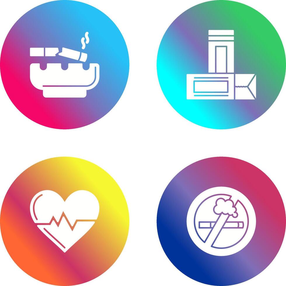 Broken Cigarette and Chewing Gum Icon vector