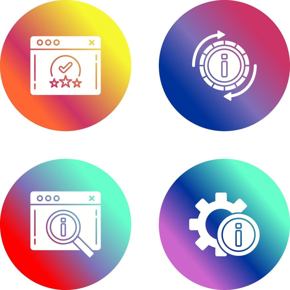 rating and refresh Icon vector