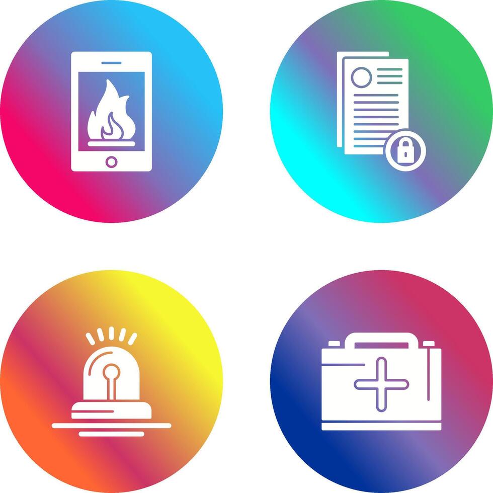 Fire and Privacy Icon vector