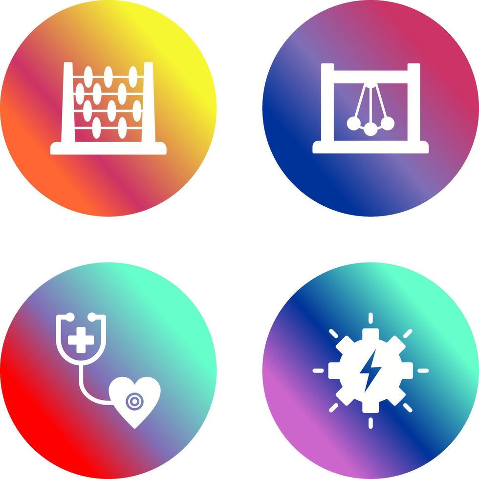 Abacus and Pendulum Icon vector