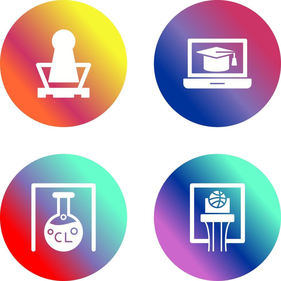 Binder and Graduation Icon vector