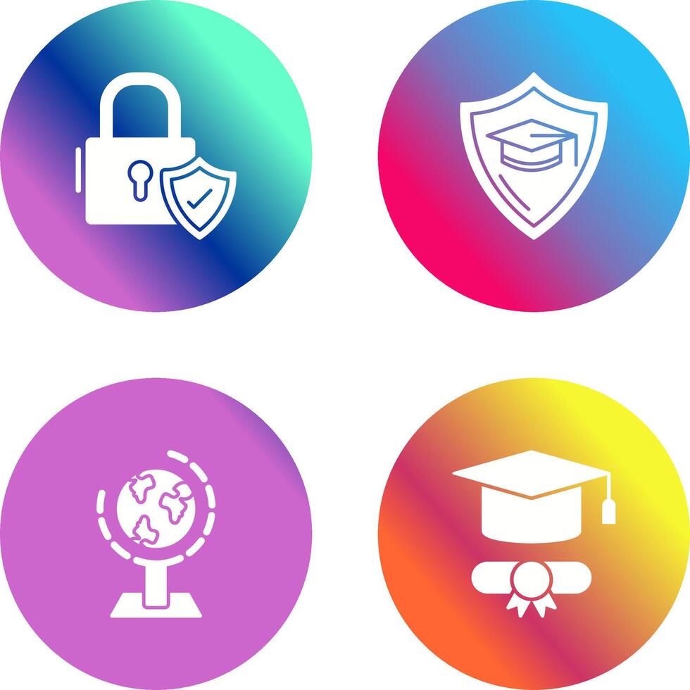 Secure and Education Icon vector