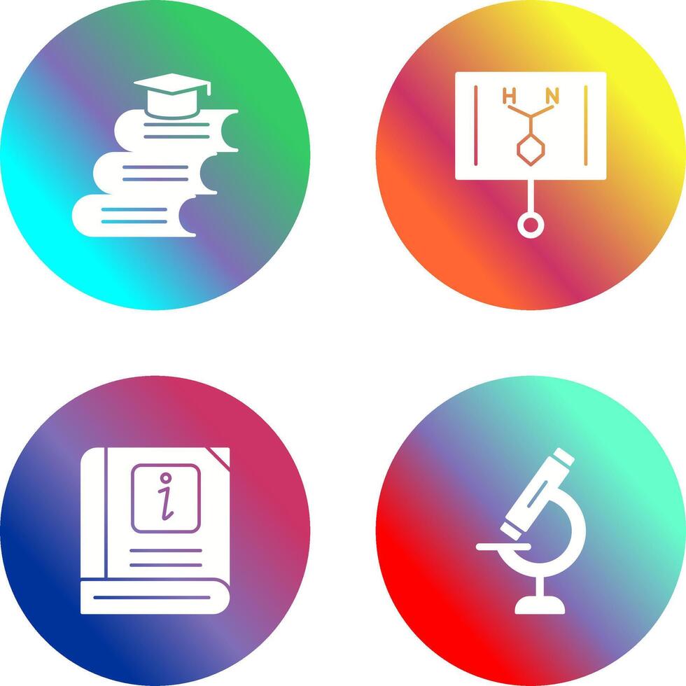 Books and Formula Icon vector