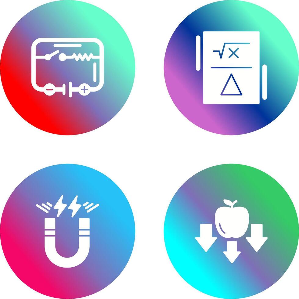 Electrical Circuit and Formula Icon vector