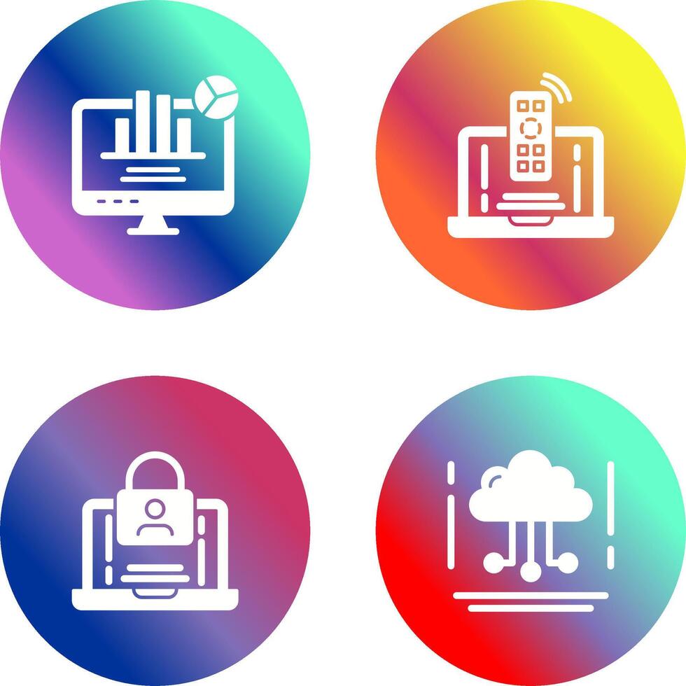 Remote and Analysis Icon vector