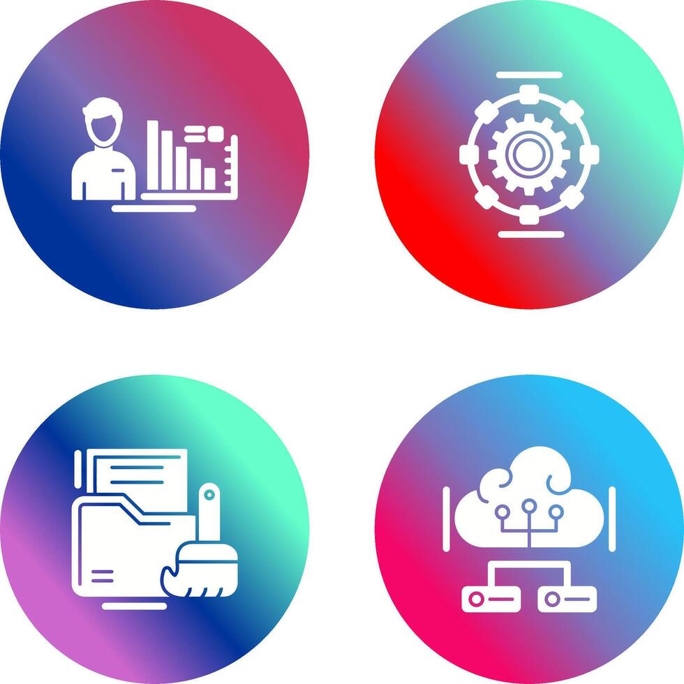 Consulting and Automated Icon vector