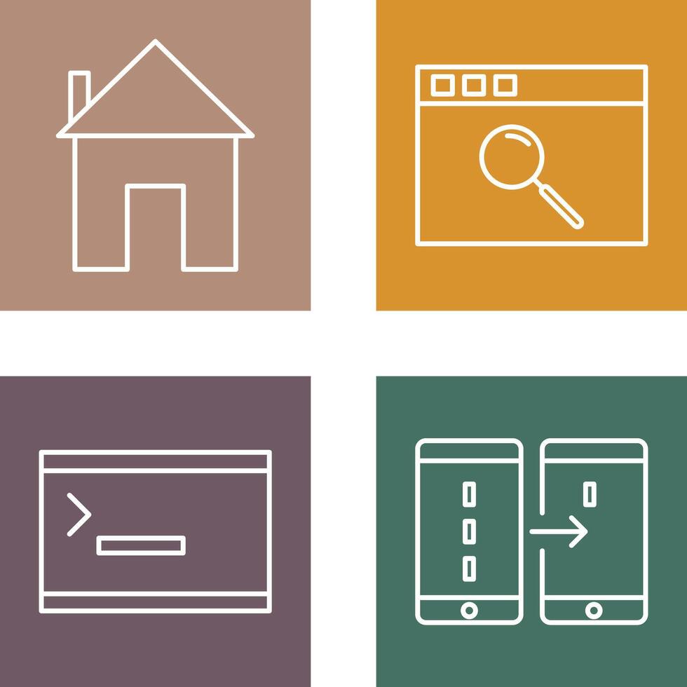 homepage and browser Icon vector