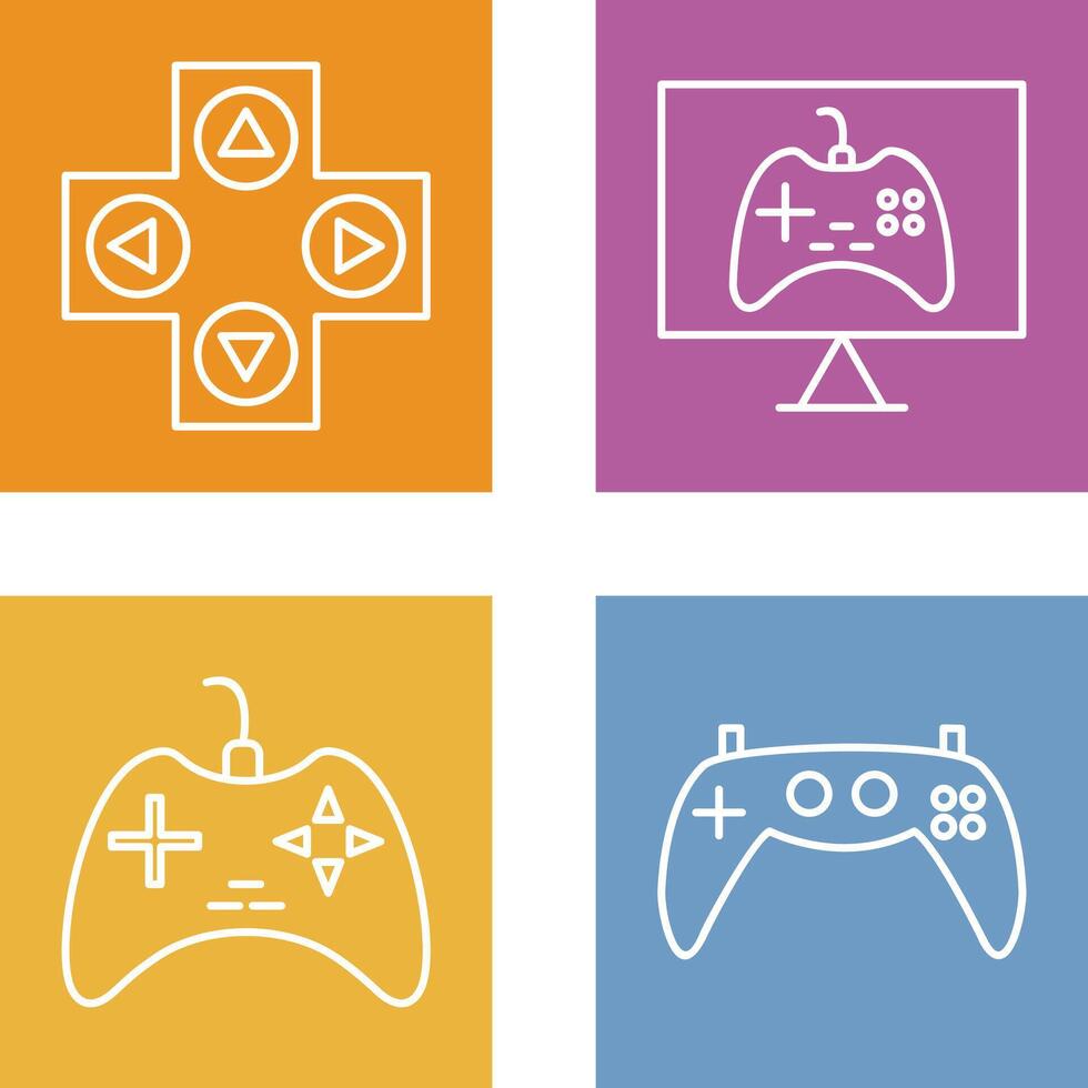 Gaming Control and Online Games Icon vector