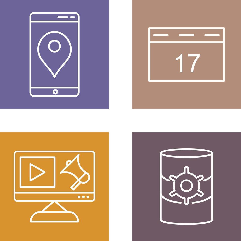 Gps Service and Event Management Icon vector