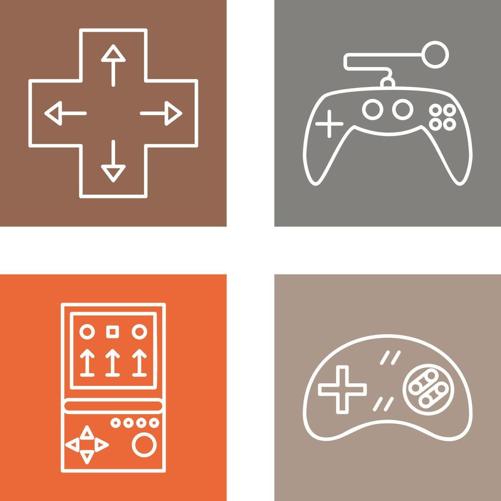 Direction Key and Gaming Control Icon vector