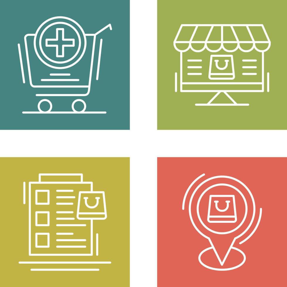 Add to Cart and Online Shopping Icon vector