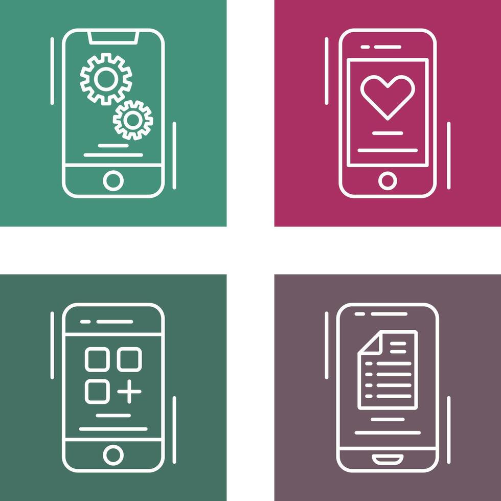 Setting and Favourite Icon vector