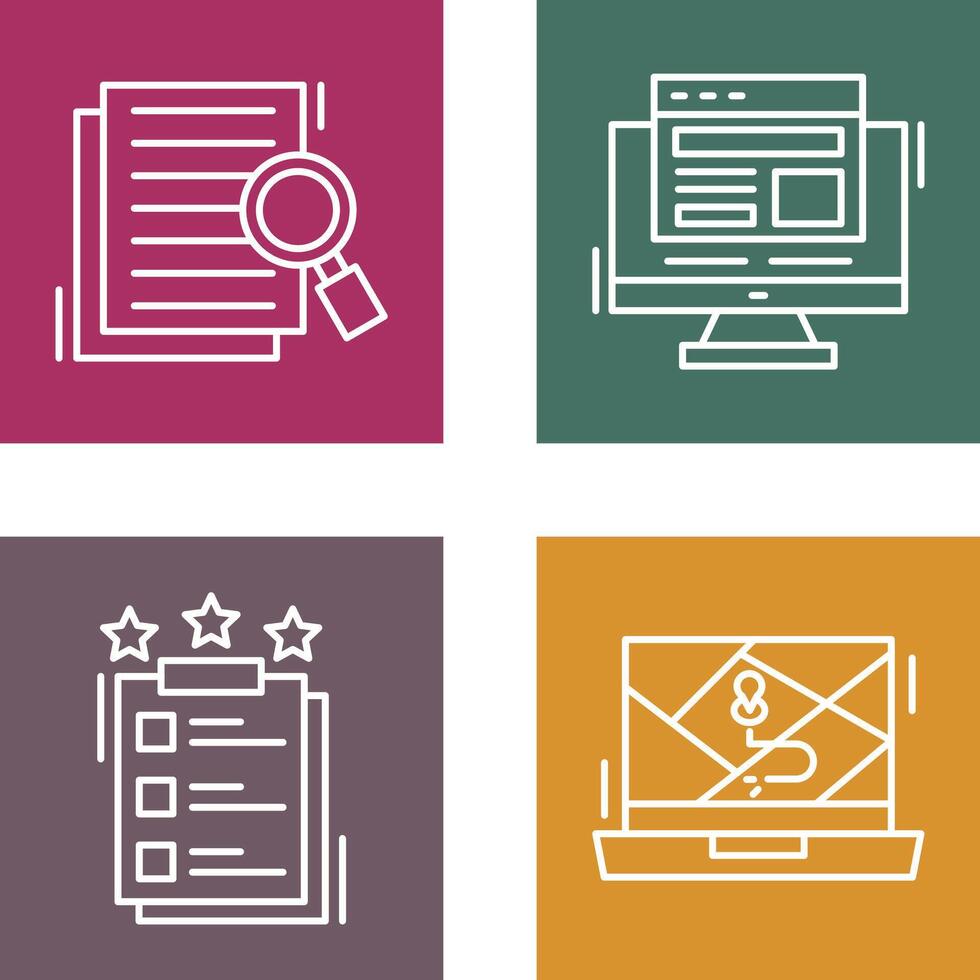 Details Looking and Adaptive Icon vector