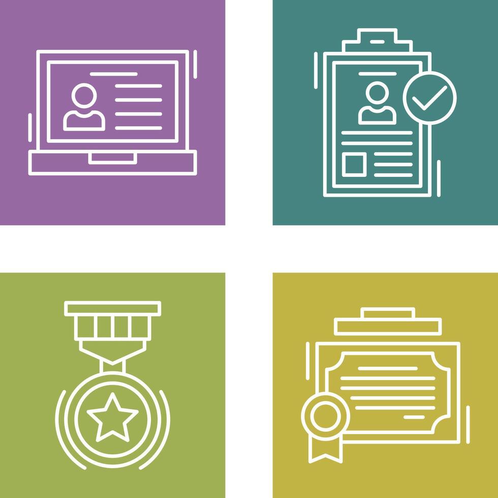 Laptop and Hire Icon vector