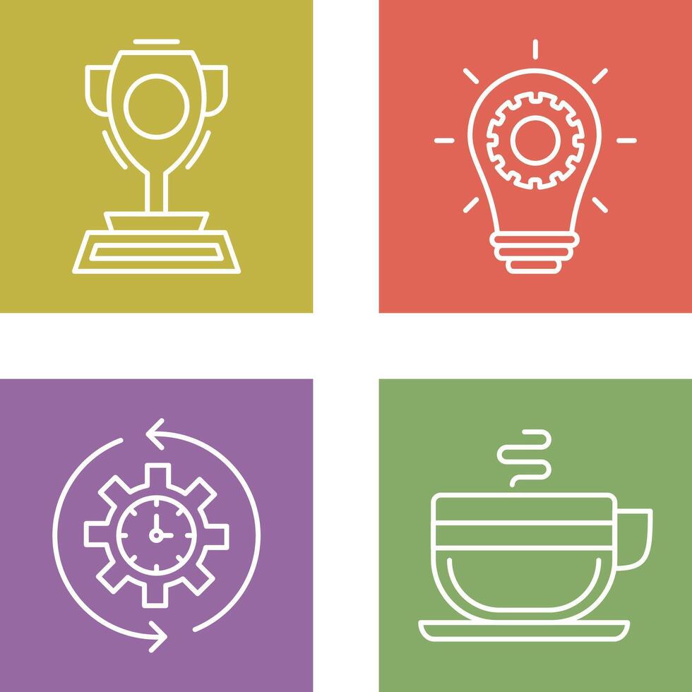 Trophy and Innoation Icon vector