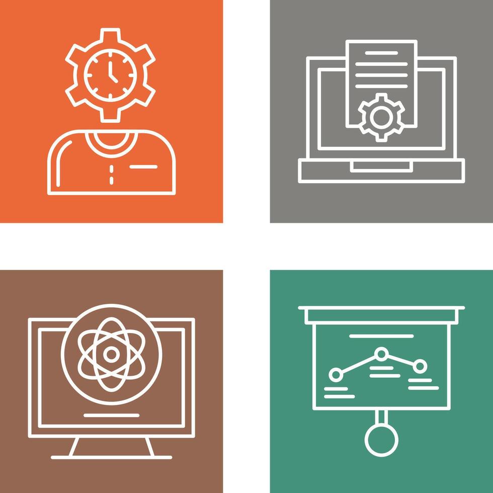 Time and Research Icon vector