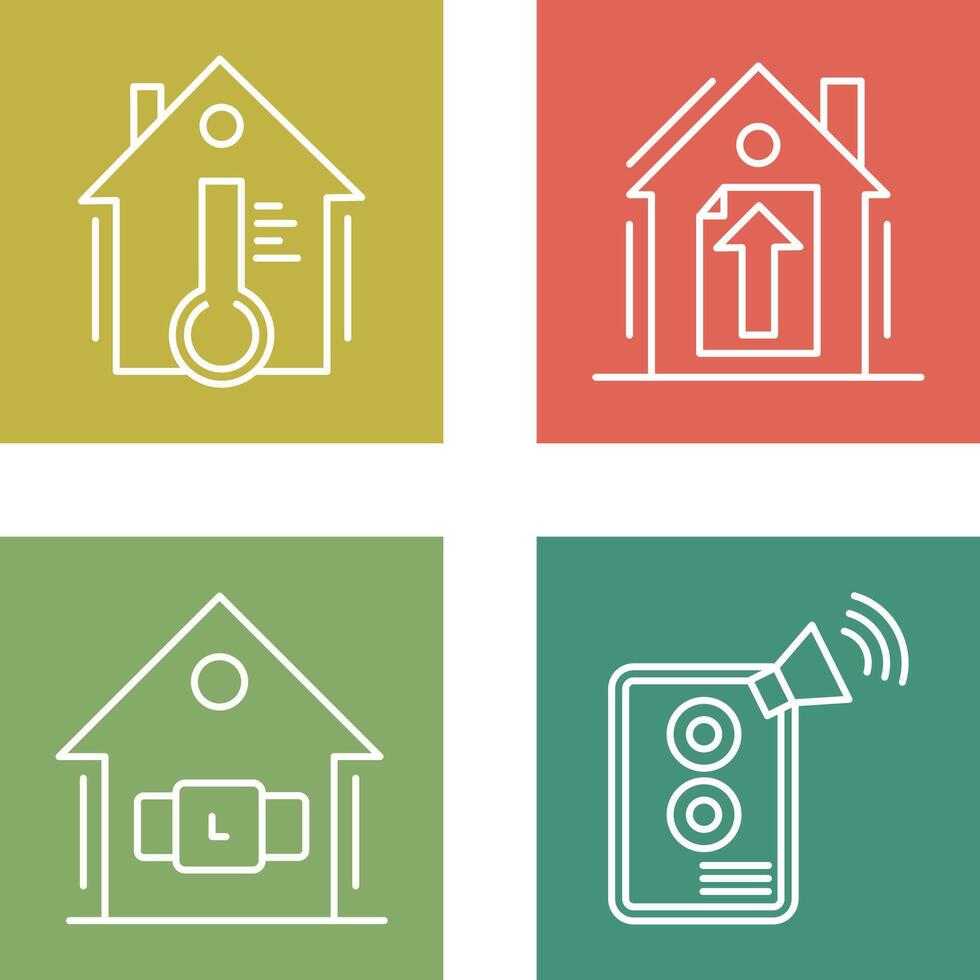 Temperature and Upload Icon vector