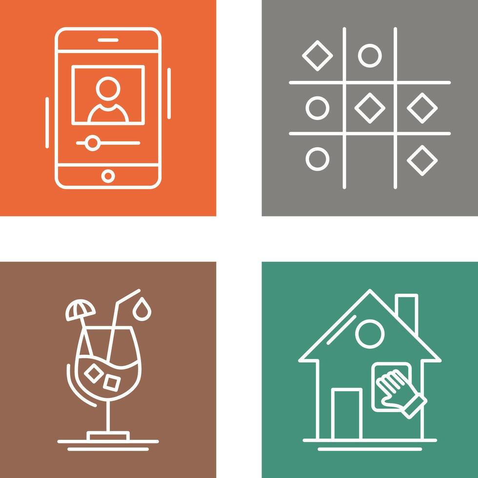 log and Tic Tac Toe Icon vector