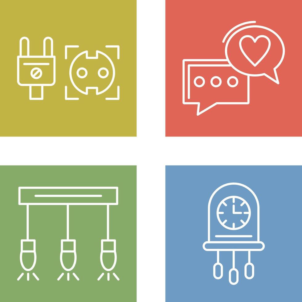 Socket and Chat Icon vector
