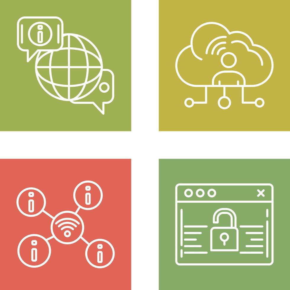 chat and network Icon vector