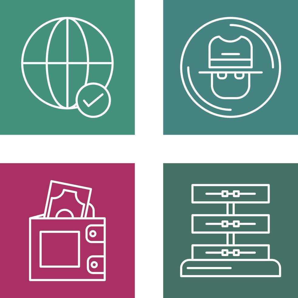 Internet and Spy Icon vector