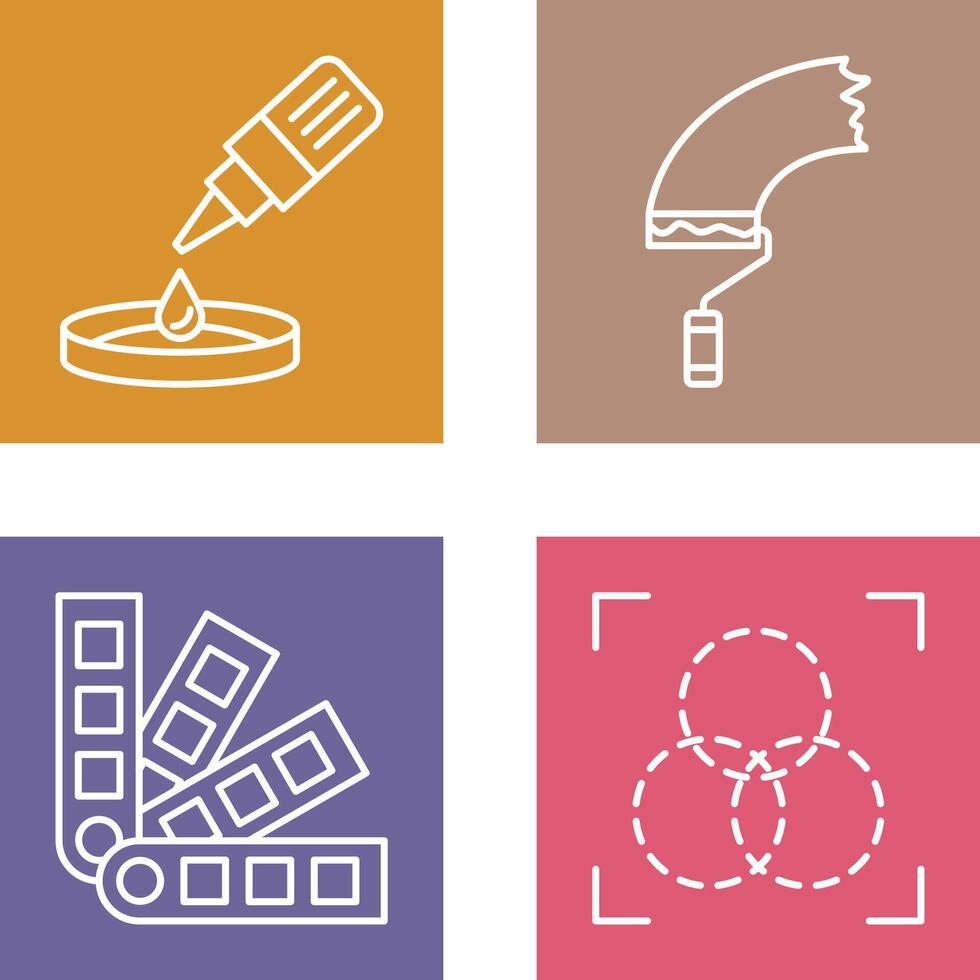 dropper and paint Icon vector