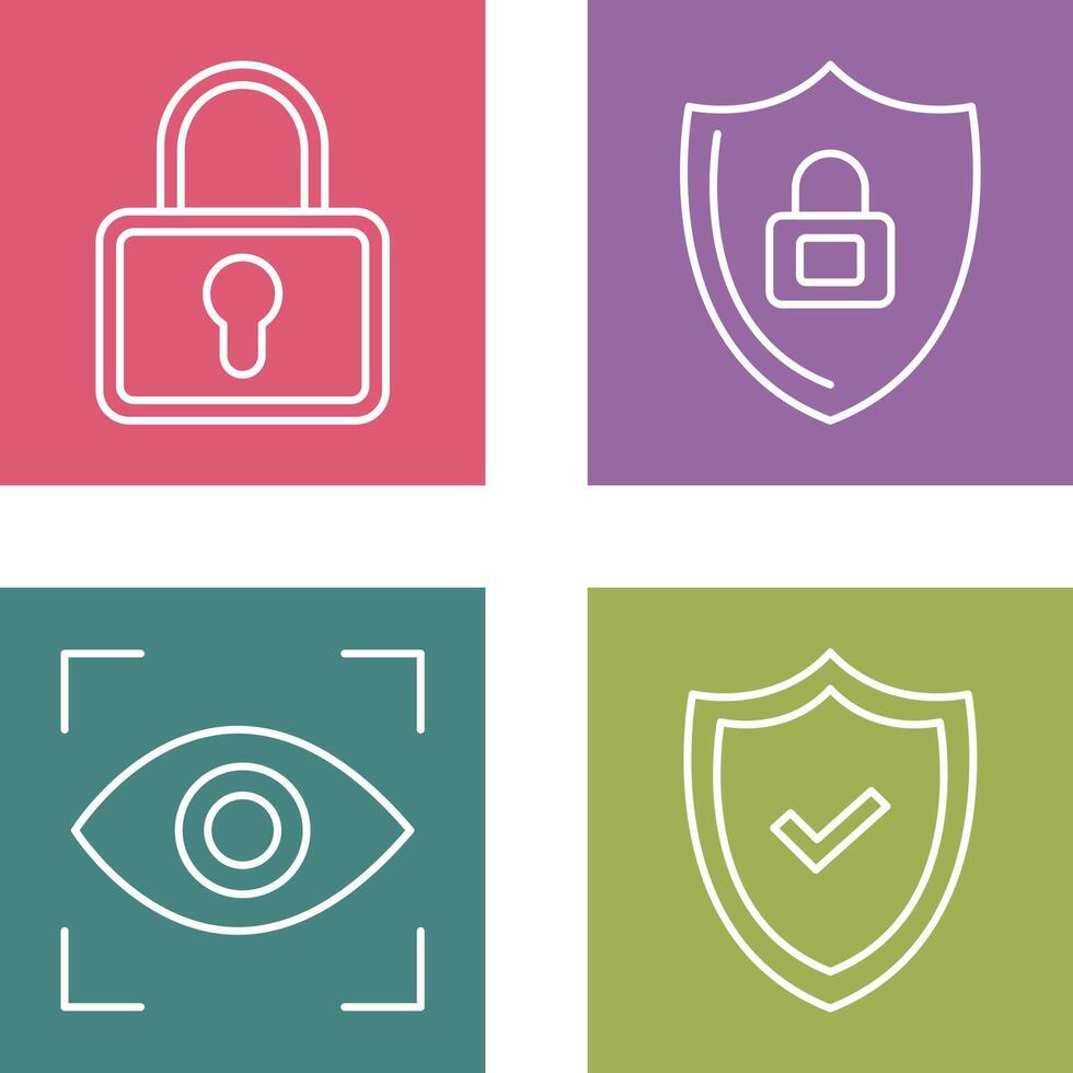 Lock and Privacy Icon vector